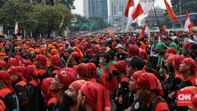 Massa buruh akan membawa tujuh tuntutan dalam demo May Day pada 1 Mei 2023. Di antaranya hapus UU Cipta Kerja dan tolak RUU Kesehatan.