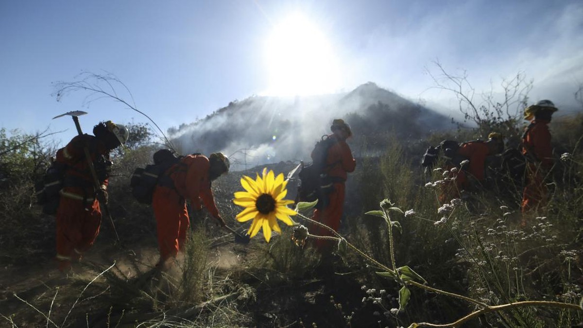 FOTO: Amarah 'Si Jago Merah' Membakar Hutan California