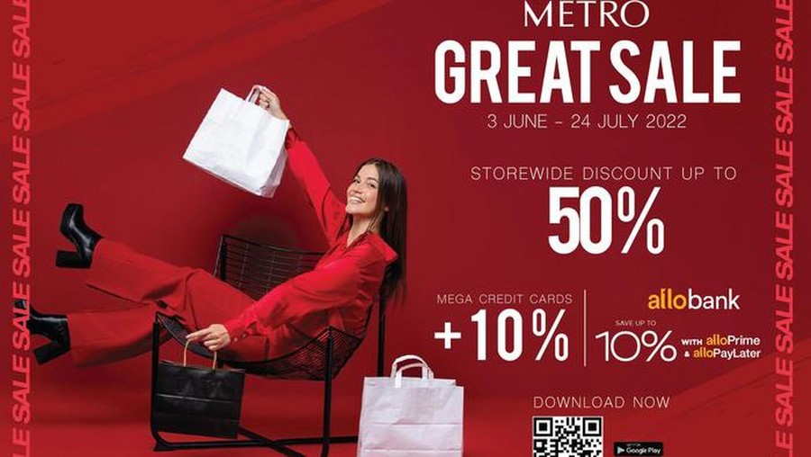 Metro Great Sale 2022, Dapatkan Diskon hingga 50%!