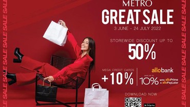 img-title Metro Great Sale 2022, Ada Tambahan Diskon Pakai Allo Bank