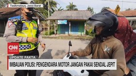 VIDEO: Polisi: Pengendara Motor Jangan Pakai Sendal Jepit
