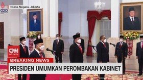 VIDEO: Presiden Umumkan Perombakan Kabinet