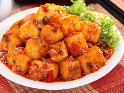 Resep Tahu Saus Asam Pedas ala Restoran yang Lembut Segar