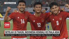 VIDEO: Setelah 15 Tahun, Indonesia Kembali ke Piala Asia
