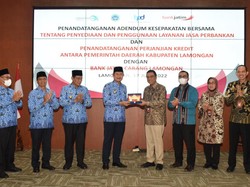 Bank Jatim Kucurkan Kredit Rp 200 M untuk Infrastruktur di Lamongan