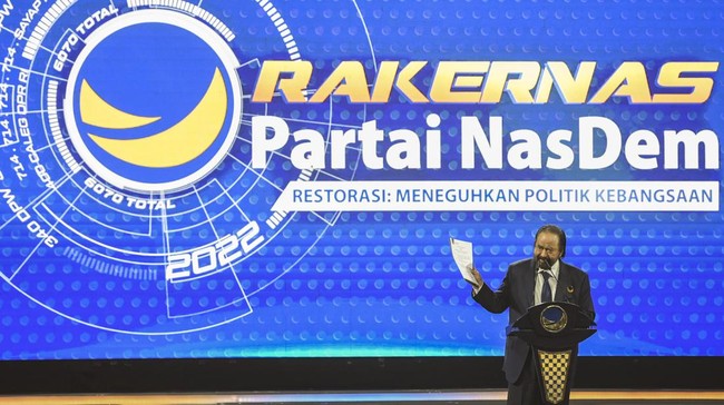 Ketum NasDem Surya Paloh turut meresmikan Kantor DPW NasDem Bali, yang berlokasi di Jalan Tjok Agung Tresna, Renon, Denpasar, Minggu (17/7).