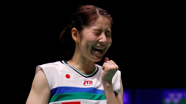 Ganda putri Jepang Nami Matsuyama/Chiharu Shida berhasil menjuarai Indonesia Open 2022 di Istora Senayan, Minggu (19/6).