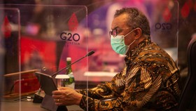 Menkes RI Candai Direktur WHO Pakai Batik Yogyakarta di Acara G20