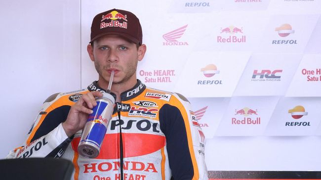 Pembalap Repsol Honda Stefan Bradl mendapat penderitaan saat tampil di MotoGP Jerman 2022.