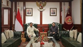 Erick Thohir Bertemu Prabowo Subianto di Kantor Kemhan