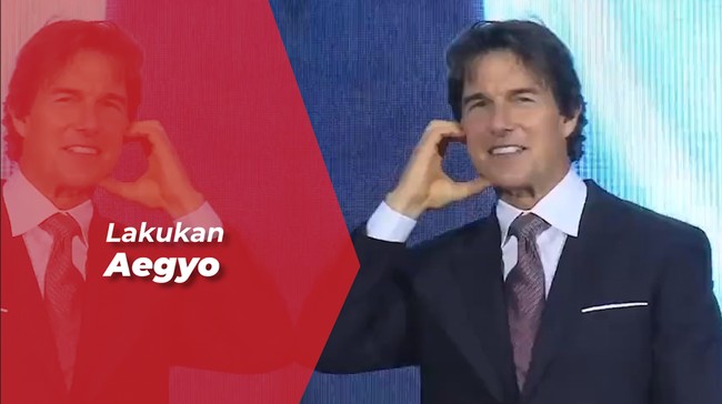 Promosi 'Top Gun: Maverick' di Seoul, Tom Cruise Pose Ala Idol KPop