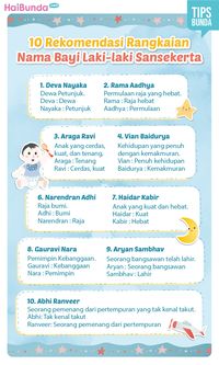 10 Rekomendasi Rangkaian Nama Bayi Laki-laki Sansekerta