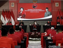 Usai Pidato Megawati, Rakernas PDIP Ditutup Makan Bakso