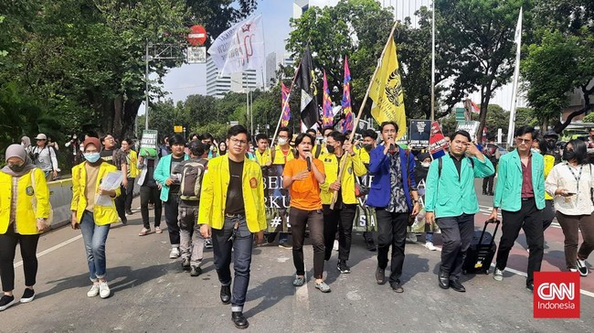Aparat kepolisian dipastikan ikut terjun mengamankan rencana aksi demo mahasiswa soal RKUHP yang digelar di depan Gedung DPR, Jakarta, Selasa (28/6).