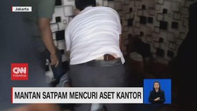 VIDEO: Mantan Satpam Curi Aset Kantor