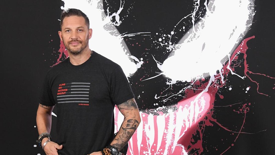 Tom Hardy arriving at Cineworld Leicester Square, central London, for a fan screening of Venom. Picture date: Tuesday September 14, 2021. (Photo by Ian West/PA Images via Getty Images)