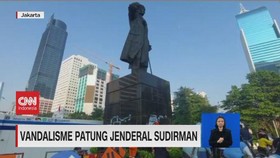 VIDEO: Vandalisme Patung Jenderal Sudirman