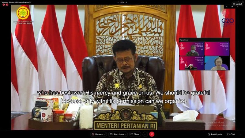 Menteri Pertanian RI Syahrul Yasin Limpo mengajak negara-negara di dunia untuk menerapkan konsep pengurangan food loss and waste (FLW).