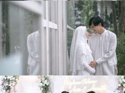 5 Potret Tasyakuran 4 Bulan Kehamilan Anisa Rahma yang Mengandung Bayi Kembar
