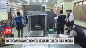 VIDEO: Ratusan Batang Rokok Jamaah Haji Disita