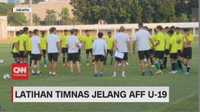 VIDEO: Latihan Timnas Jelang AFF U-19