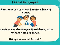 10 Teka-teki Logika yang Mengasah Fokus dan Ketelitian, Coba Jawab dengan Cepat