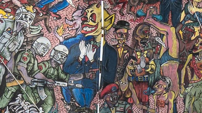 Penampakan Mural Seniman RI Dikecam Jerman karena Sarat Anti-Yahudi