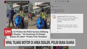 VIDEO: Viral Tilang Motor di Area Dealer, Polisi Buka Suara