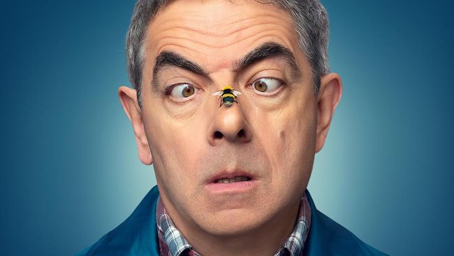 Synopsis Man Vs. Bee, when Rowan Atkinson fights the bees