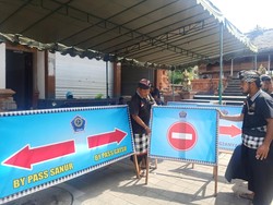 Info Penutupan-Pengalihan Lalin saat Pangrebongan di Desa Adat Kesiman