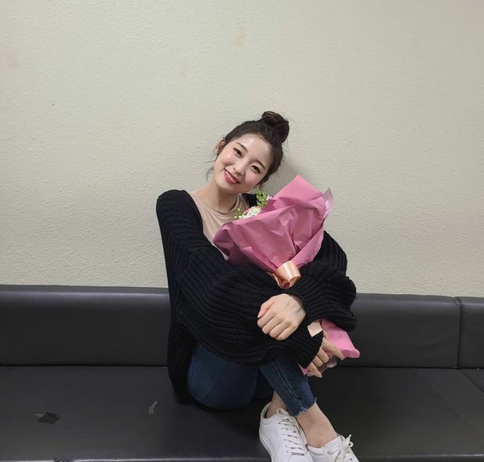 Popularitas Arin semakin meningkat dengan menempati puncak ranking brand reputasi girl group dalam kurun waktu 19 Mei hingga 20 Juni 2020./ Foto: instagram.com/ye._.vely618