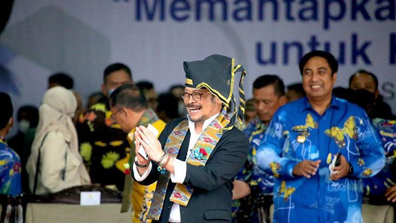 Menteri Pertanian Syahrul Yasin Limpo menegaskan komitmennya dalam memantapkan penguatan komoditi lokal kemandirian pangan.
