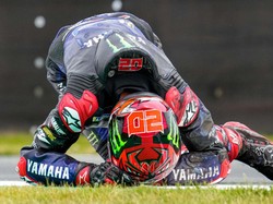 MotoGP Australia: Dua Rider Yamaha Crash-Quartararo Terancam Gagal Juara