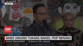 VIDEO: Anies Undang Tukang Bakso, PDIP Berang