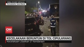 VIDEO: Kecelakaan Beruntun di Tol Cipularang