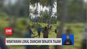 VIDEO: Liburan di Pantai, Wisatawan Diancam Pria Paruh Baya