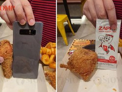 Sedih! Fried Chicken di Sini Imut Banget, Disanding HP dan Tisu Sachet
