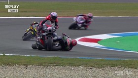 VIDEO: Detik-detik Quartararo Dua Kali Kecelakaan di MotoGP Belanda