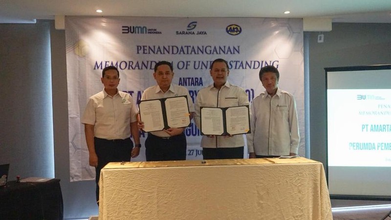 Setelah sukses membangun Menara Samawa di Nuansa Pondok Kelapa, Perumda Pembangunan Sarana Jaya Kembali jalin kolaborasi dengan Amarta Karya.