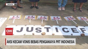 VIDEO: Aksi Kecam Vonis Bebas Penganiaya PRT Indonesia