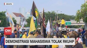 VIDEO: Demonstrasi Mahasiswa Tolak RKUHP