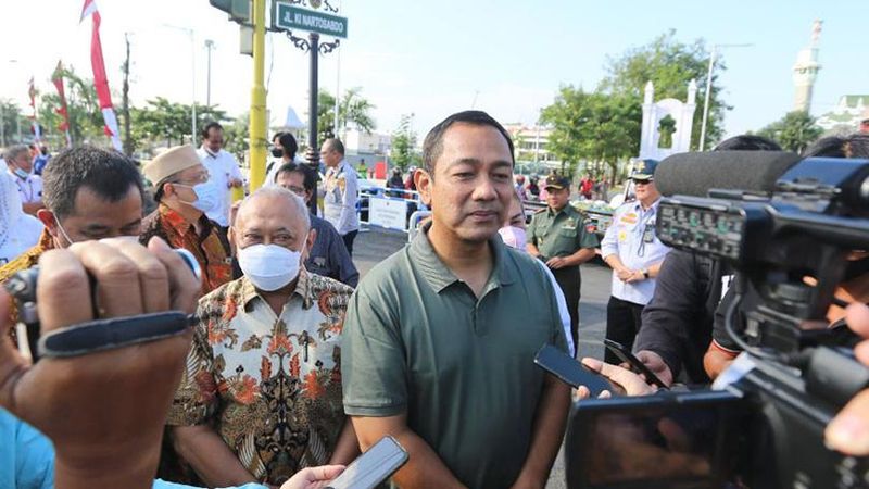 Wali Kota Semarang Hendrar Prihadi meresmikan nama seniman dan dalang asal Semarang, Ki Nartosabdo