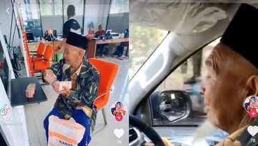 Viral Seorang Kakek Beli Mobil Pakai Uang Tunai dalam Karung Beras