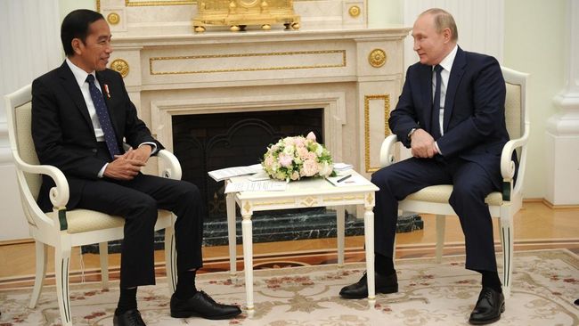 Jokowi Meets Putin, Greeted With a Friendly Smile