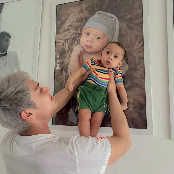 <p>Semakin besar baby L terlihat semakin ganteng. “Masyaallah nak.. kamu itu kaya papa banget sih, makin berumur makin cakep,” kata Rizky Billar pada <em>postingan</em> di Instagramnya. (Foto: Instagram @rizkybillar)</p>