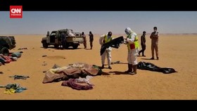 VIDEO: 20 Mayat Migran Ditemukan Tergeletak Di Gurun Libya