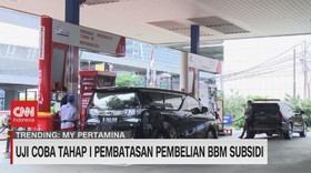 VIDEO: Uji Coba Tahap 1 Pembatasan Pembelian BBM Bersubsidi