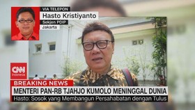 VIDEO: Hasto: Jajaran PDIP Sangat Kehilangan Atas Wafatnya Tjahjo