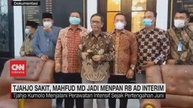 VIDEO: Tjahjo Sakit, Mahfud MD Jadi Menpan RB Interim