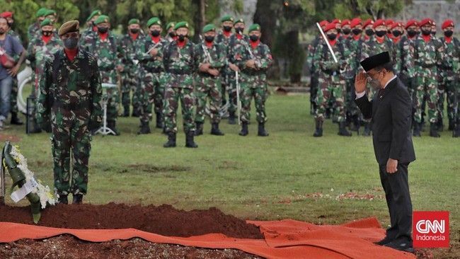 FOTO: Upacara Militer Pemakaman Tjahjo Kumolo